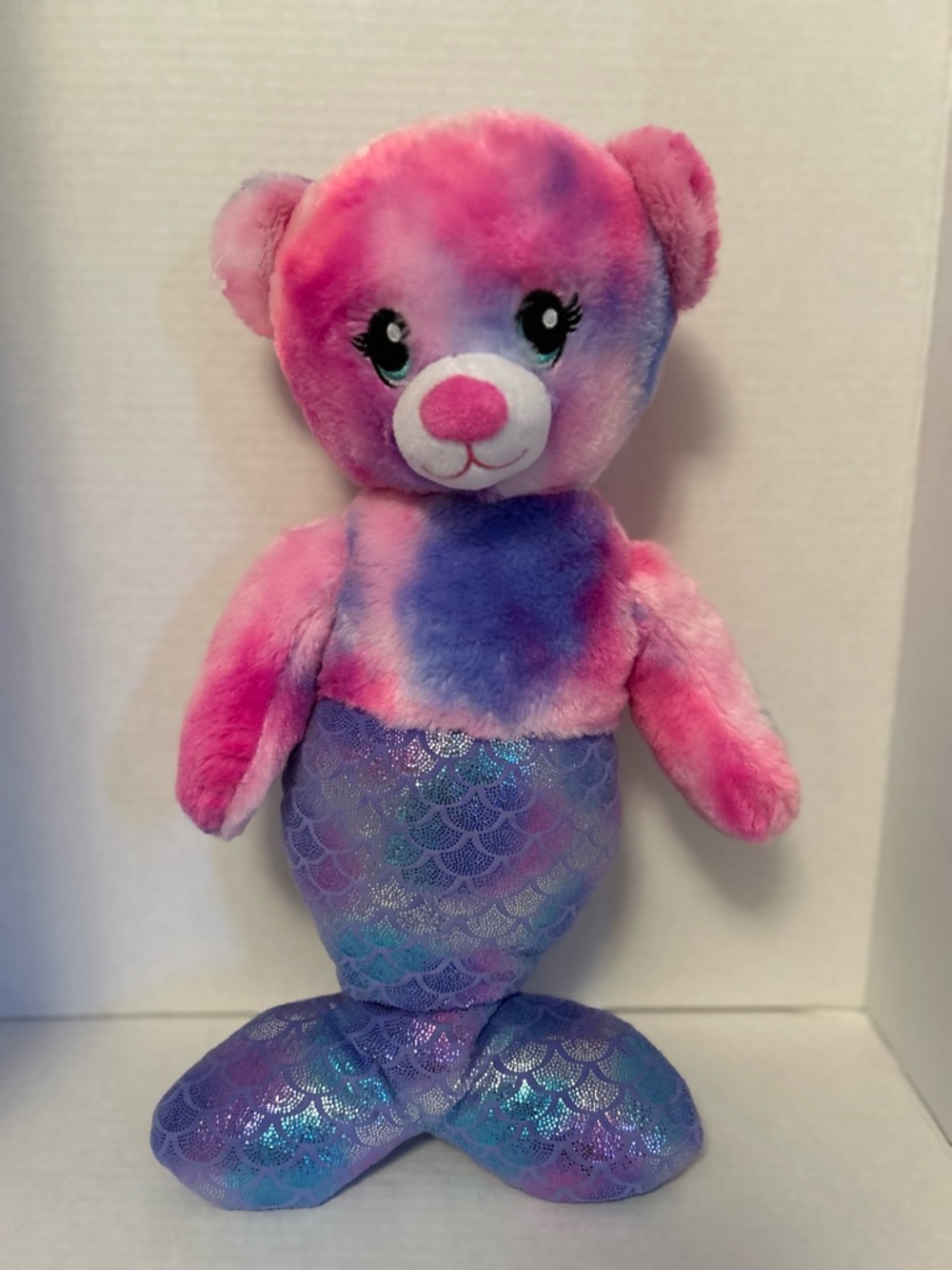Build a bear Plush Mermaid Bear Stuffed Toy - Pink & Purple